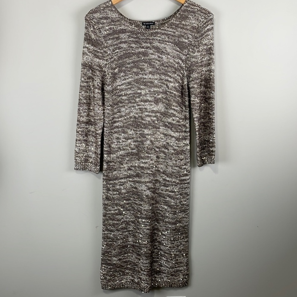 MARINA Shimmering Knit with Gold Sequins